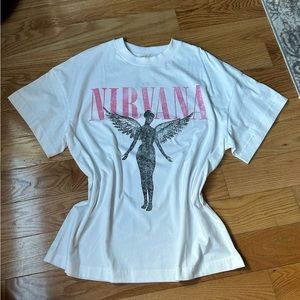 NWT Oversized Nirvana Cotton Long Tee